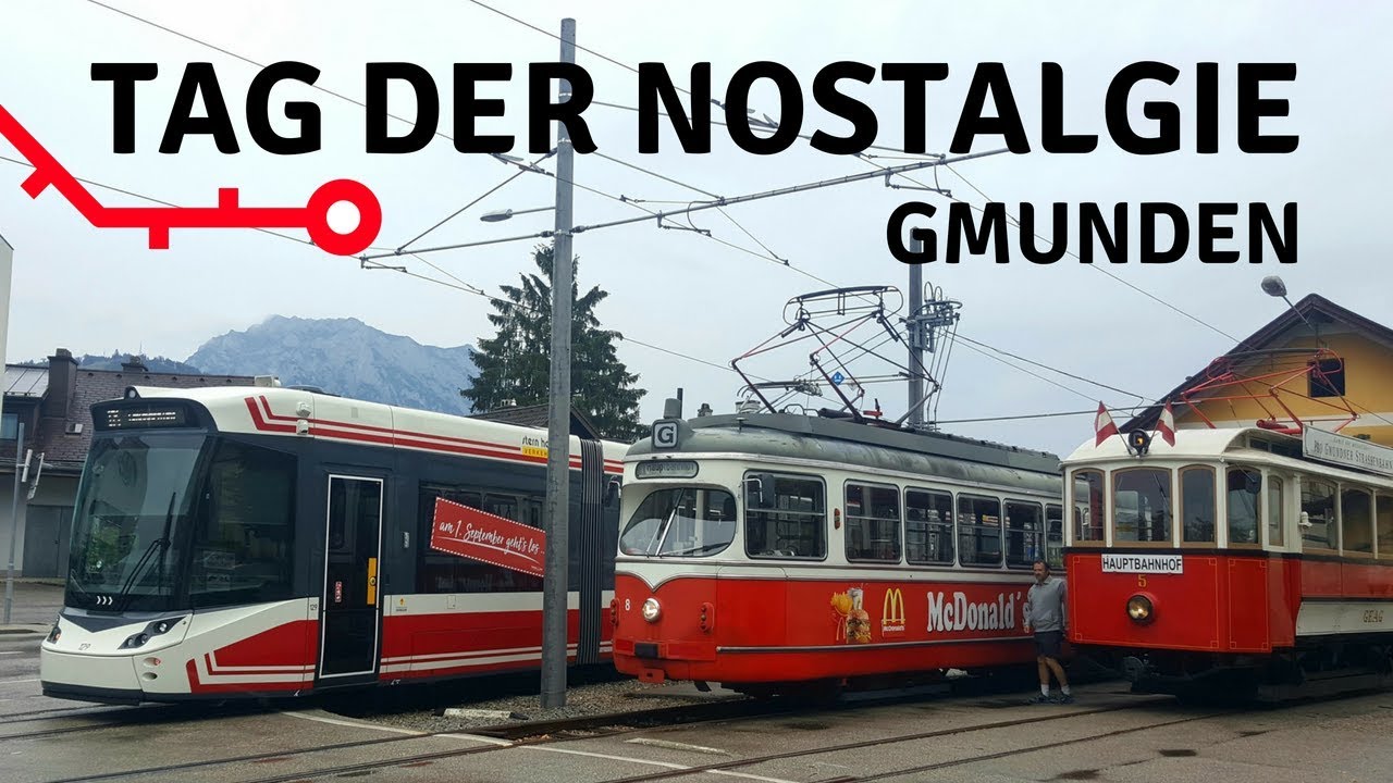 Straßenbahnen in Gmunden: Tag der Nostalgie - Abschied von den Vierachsern (2018)