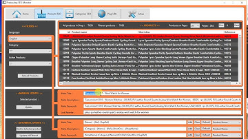 Prestashop SEO Monster - Search and replace SEO meta tags