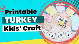 Thankful Turkey Craft for Kids Easy and Fun Thanksgiving Craft