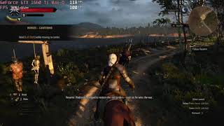 🎮 NVIDIA GeForce GTX 1660 Ti Max-Q - The Witcher 3 gameplay benchmarks (1080p)