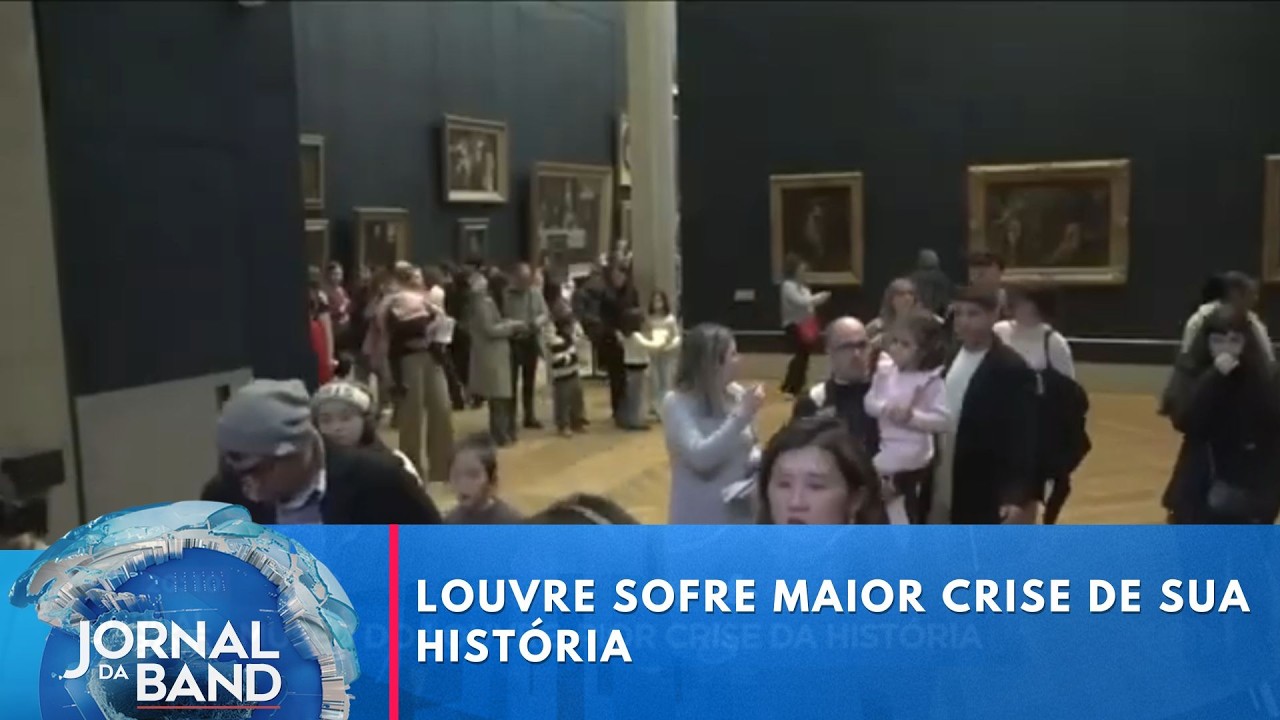Museu do Louvre vive pior crise da história | Jornal da Band