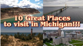 Michigan 10 Great Places to Visit by Be Curious Videos channel. #michigan #travelmichigan #travel