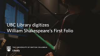 Ubc Library Digitizes William Shakespeares First Folio