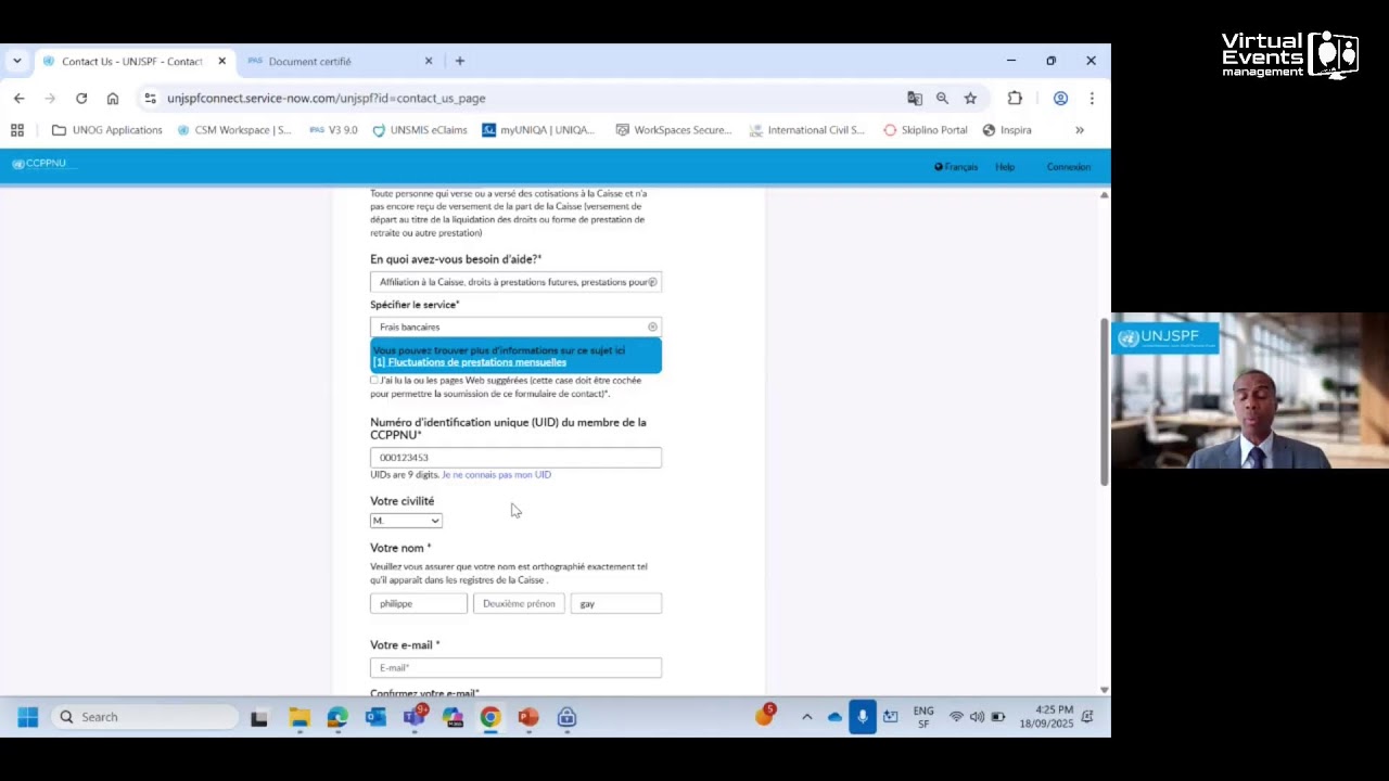 Separation Essentials: A practical guide to UNJSPF Member Self-Service (FR)