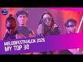 Melodifestivalen 2026 My Top 30