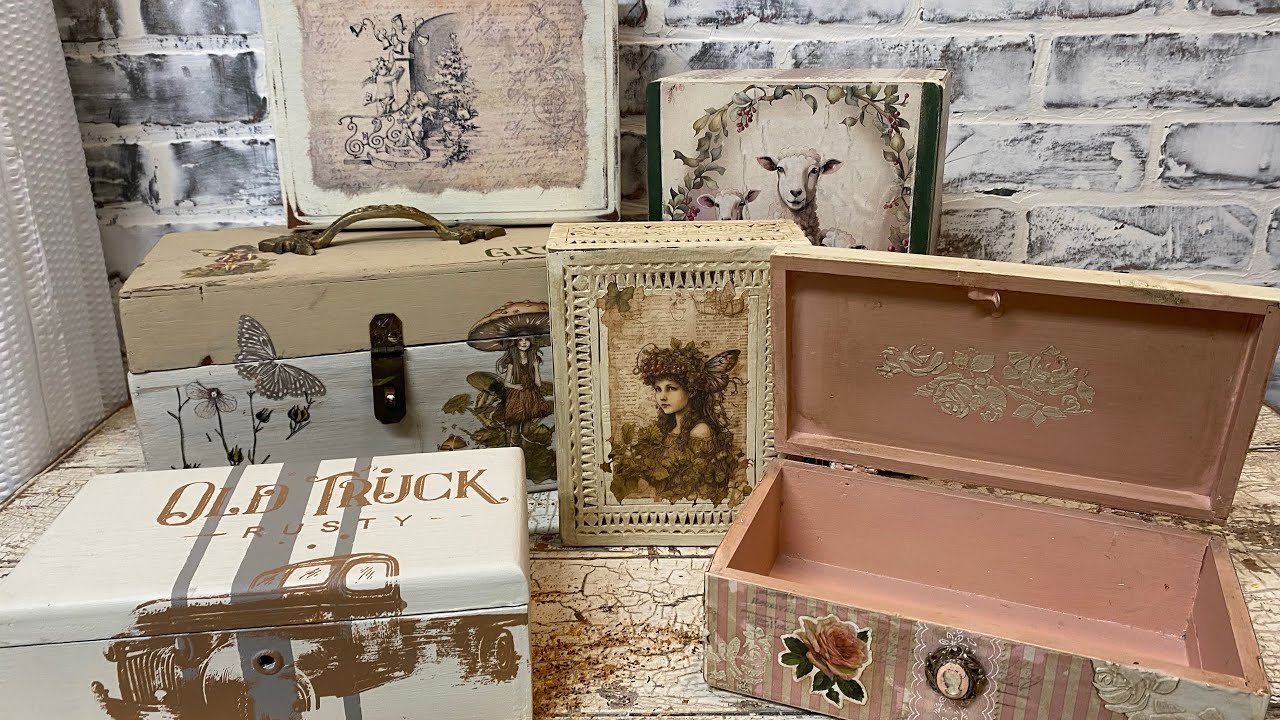 Преображение деревянных ящиков своими руками