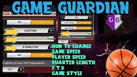 HOW TO CHANGE ??? player speed/ game speed/ quarter length/game style/f.t.difficult