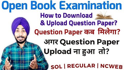 DU-SOL Open Book Exams Procedure Update | SOL | REGULAR | NCWEB | Jasmeet Classes