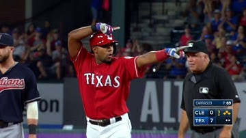 CLE@TEX: Andrus adds to lead with two-run double