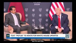 President Trump Participates in a Bilateral Meeting with the Emir of the State of Qatar June 16-2026