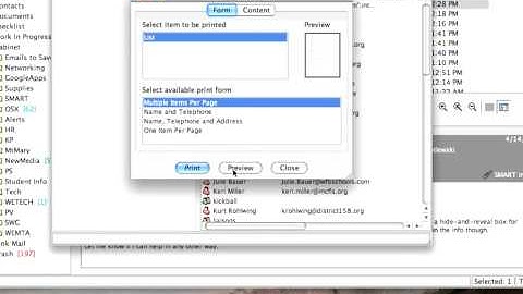 Groupwise - Printing Contacts