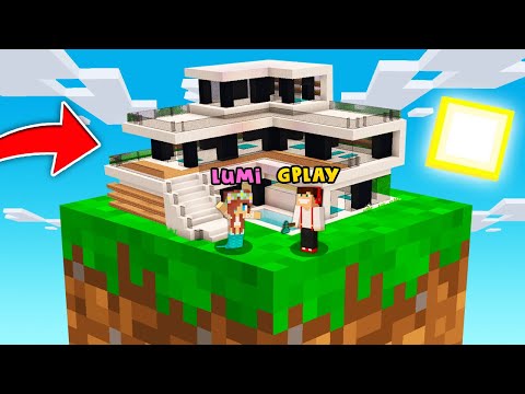 DOM GPLAYA NA BLOKU DIRTU W MINECRAFT?! GPLAY & LUMI