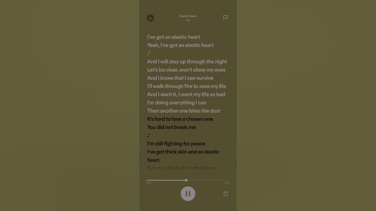 Elastic Heart - Sia: Sped Up