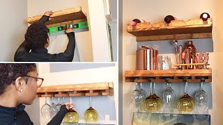 DiY Mini Bar | Transforming My Kitchen Desk Into A Mini Bar For Under $200 | Ro Edition