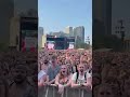 a tendy moment between @thelastdinnerparty and their fans at Lollapalooza🥹 #lollapalooza #shorts