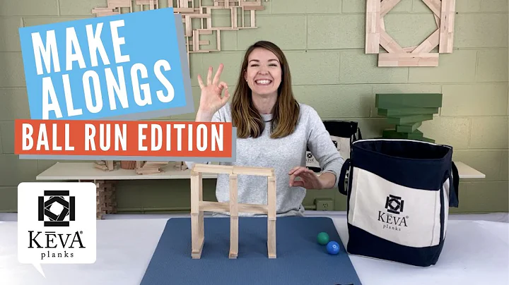 KEVA Planks Make Alongs // Ball Runs: Tracks, Chutes, Trestles // How to build a marble run