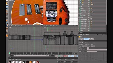 [Speed art 1#] modeling a electric guitar in cinema 4d [hd]