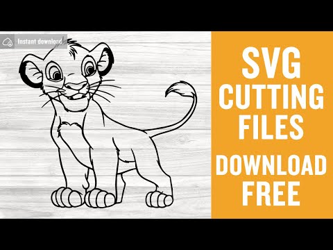 Simba Disney Svg Free Cutting Files for Scan n Cut Instant Download