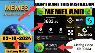 URGENT! MEMELAND MAY DISQUALIFY THOSE WHO DO THIS