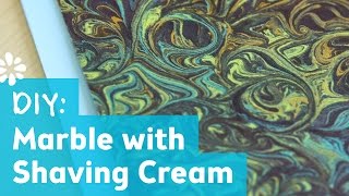 DIY Marble Art with Shaving Cream | Sea Lemon