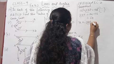 9th Maths lines and angles exercise 4.3 problem 19