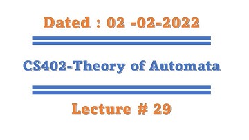 Cs402 short lecture 29 (prefixes of a language, Theorem: pref(Q in R) is regular, Decidability,)