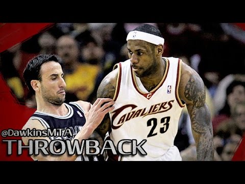 Manu Ginobili vs LeBron James Full Highlights 2008.02.13 - NASTY 85 Pts, 17 Dimes Combined!