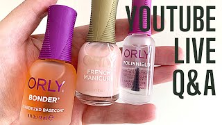 Doing my manicure w/Orly 'Rose Colored Glasses'/Bonder/Polishield