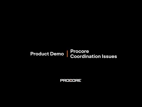 Coordination Issues Demo: Procore Groundbreak 2020 Breakout