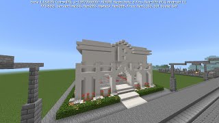 Построил💲 BANK💲в городе в Minecraft.