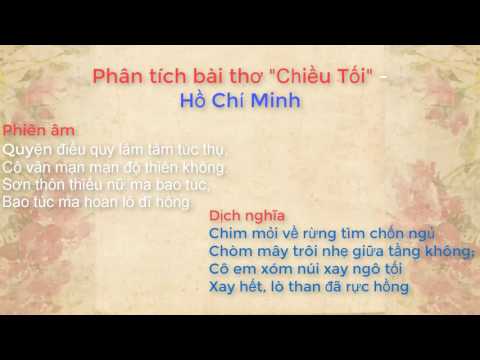 Video Phân tích bài thơ 