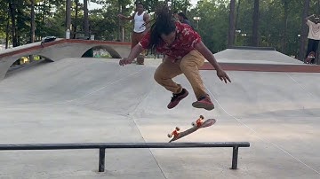 I unlocked heelflip front board slide on rails 🤯don’t miss this epic banger 💯⛽️