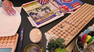 ASMR Home Office Sounds - Typing, Writing, Paper, Stamping, Calculator, Keyboard & Mouse Sounds