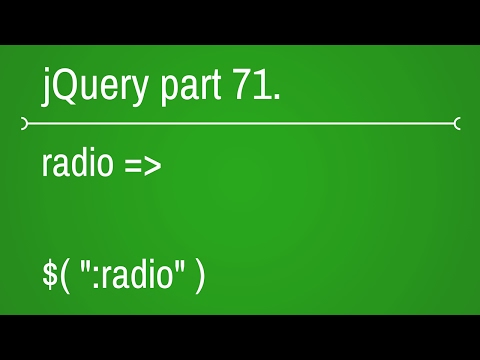 jquery forms radio selector - part 71