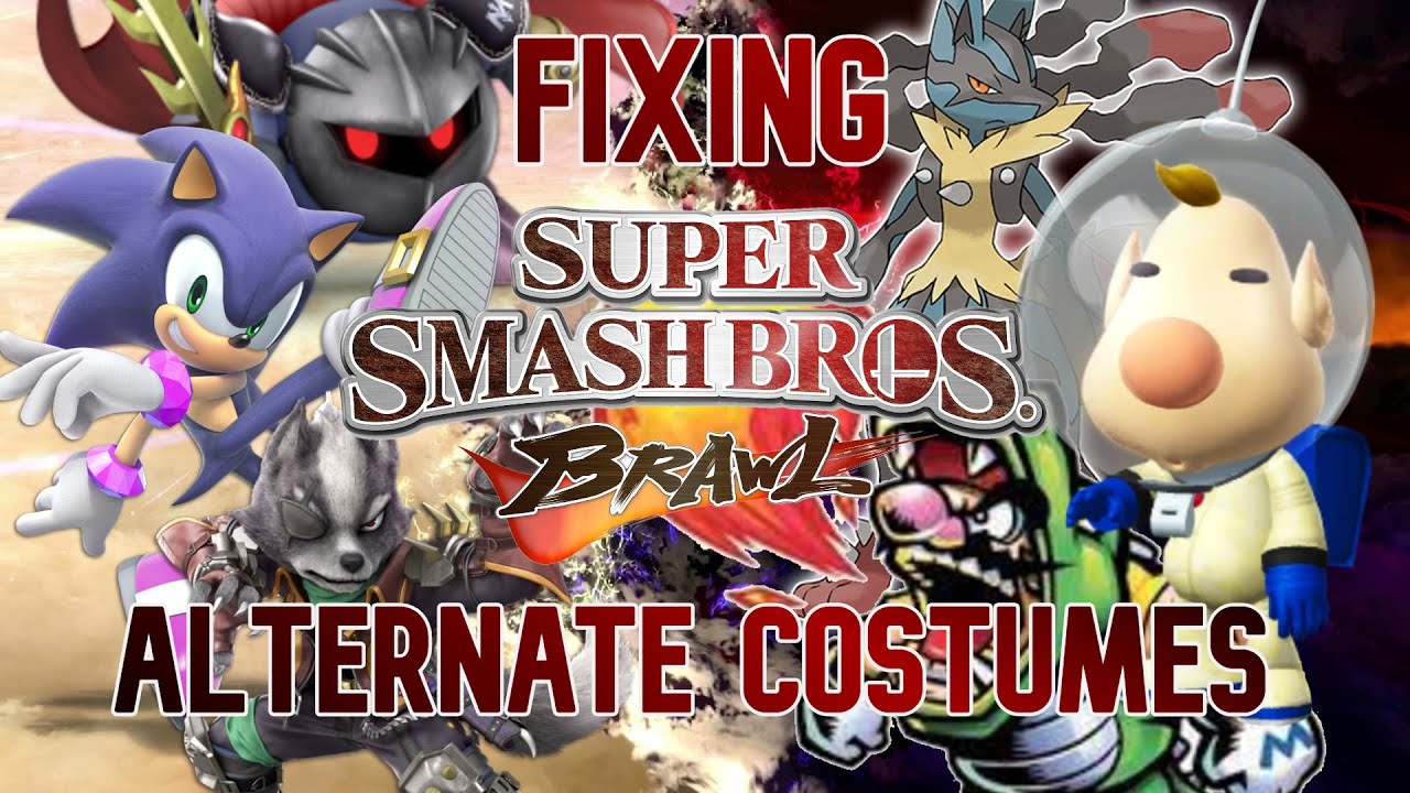 Fixing the Smash Brawl Alternate Costumes - YouTube
