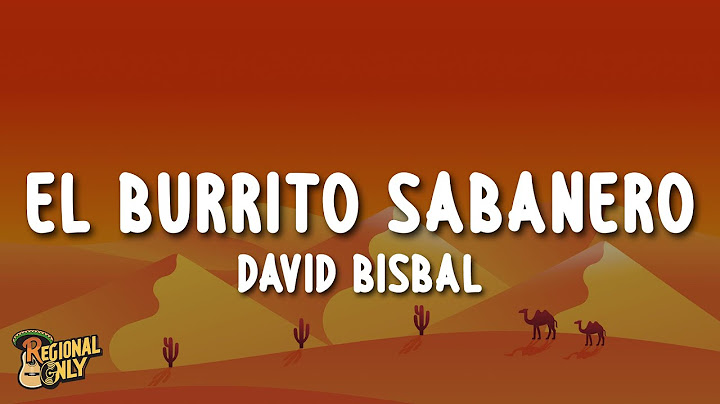 David Bisbal - El Burrito Sabanero (Letra/Lyrics)