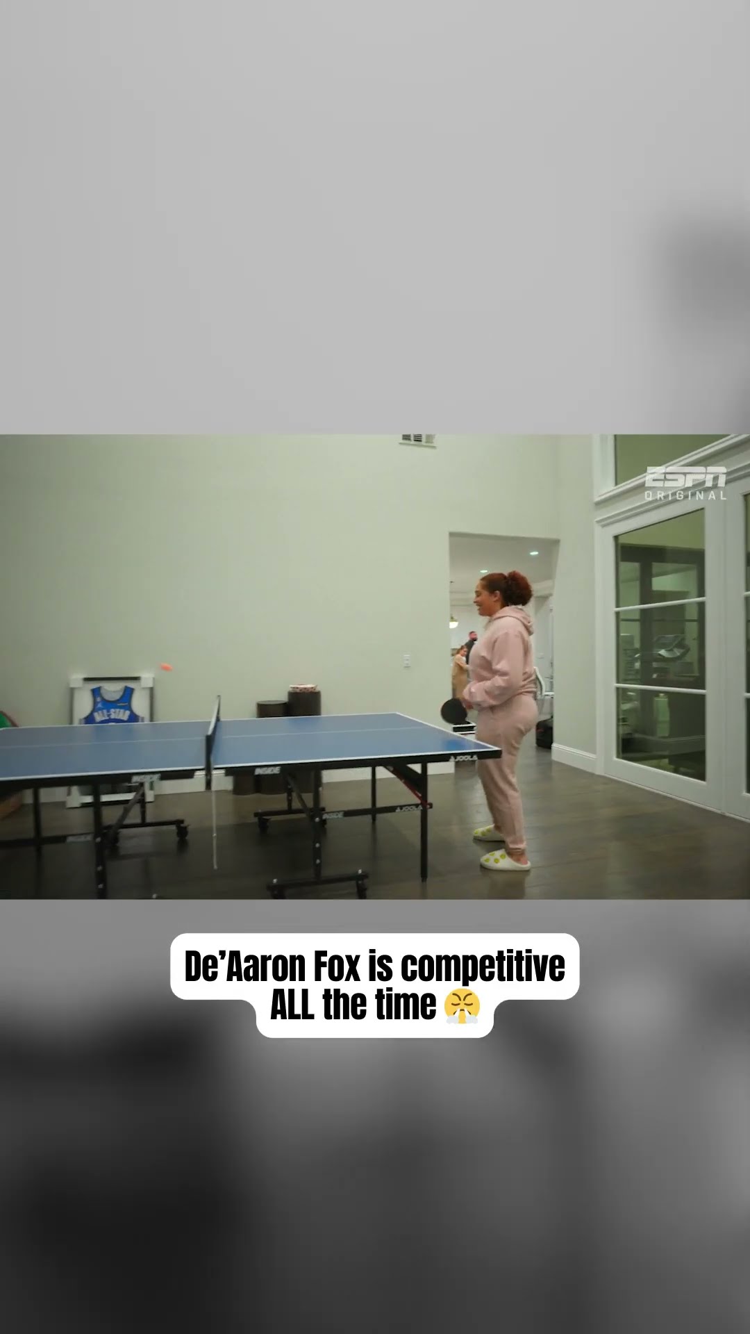 Even De'Aaron Fox's wife has to calm down his competitive side ?