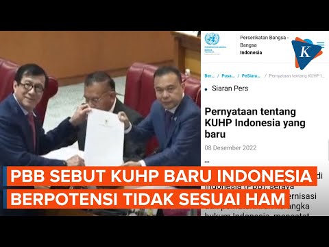 PBB Ikut Soroti KUHP Baru, Sebut Aturan Tidak Sesuai HAM