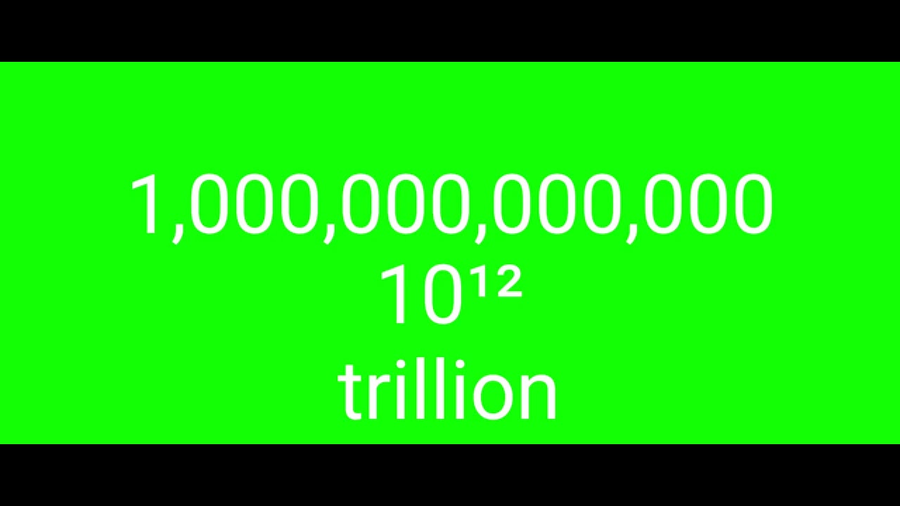 0 to 1 trillion - YouTube
