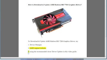 Download & Update AMD Radeon HD 7700 Graphics Driver for Windows 10/8/7