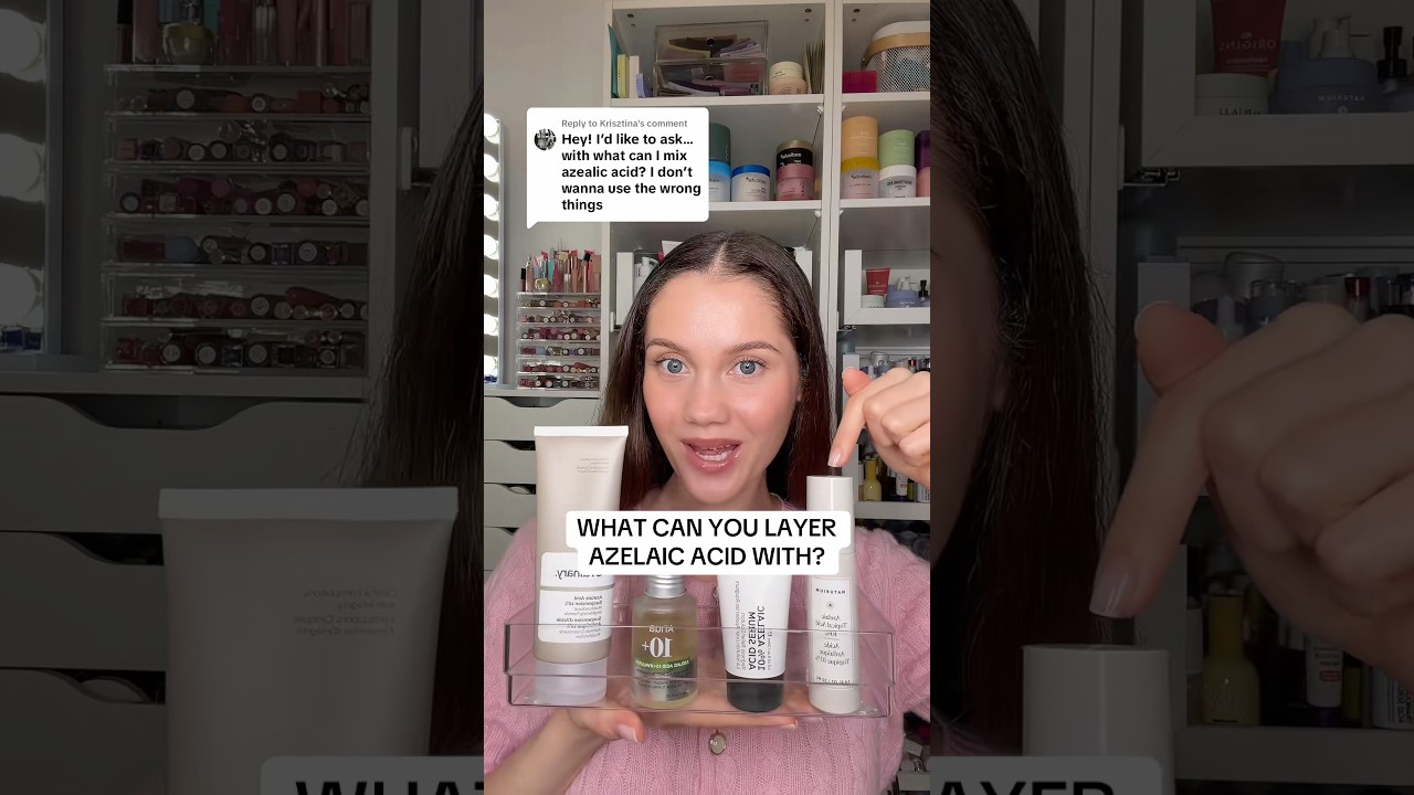 С чем можно наносить азелаиновую кислоту слоями⁉️ #азелаицид #уходзакожей #чувствительнаякожа #от...