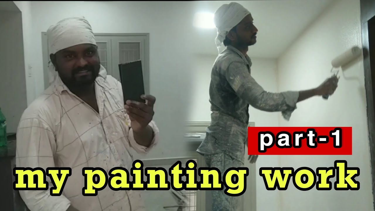 House painting work in telugu youtube use royal shyne paint YouTube