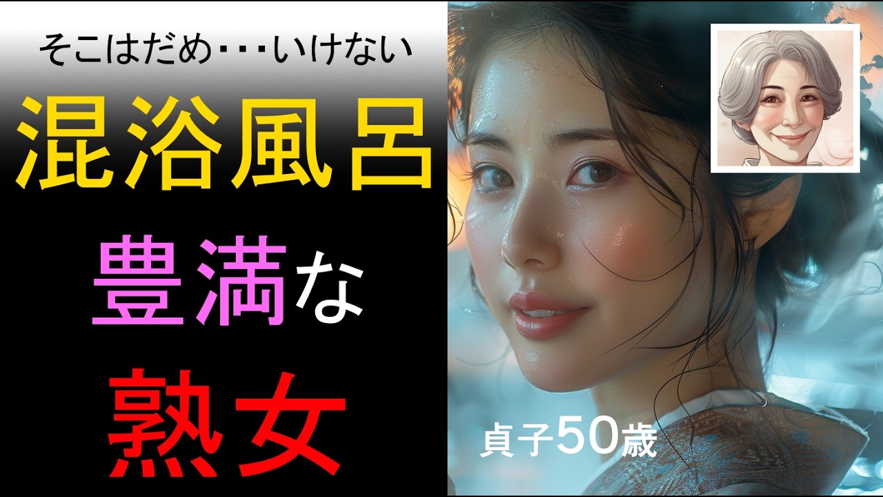 【シニア恋愛】混浴風呂の交じり合い、熱い気持ちが止まらない