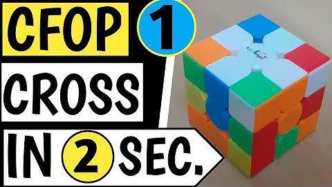 CFOP-Advanced Cross tutorial-Only in two seconds|CFOP Cross for beginners