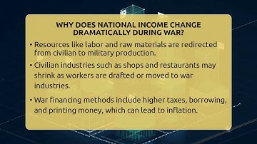 Why Does National Income Change Dramatically During War? - Macroecon Experts