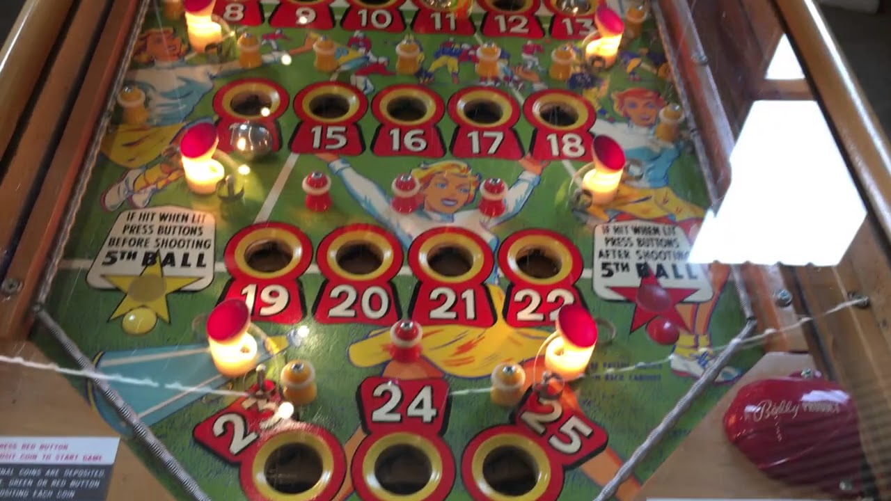 Bally Touchdown Bingo/Magic Numbers Pinball Machine YouTube