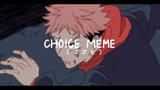 ⭐️ CHOICE MEME ⭐️ (Jujutsu Kaisen Fan Animation) ‼️MANGA SPOILERS‼️