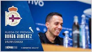 Rueda de prensa de Borja Jiménez. 25.01.2022