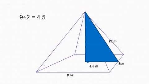 Volume of a pyramid : Calculate height using Pythagorean Theorem