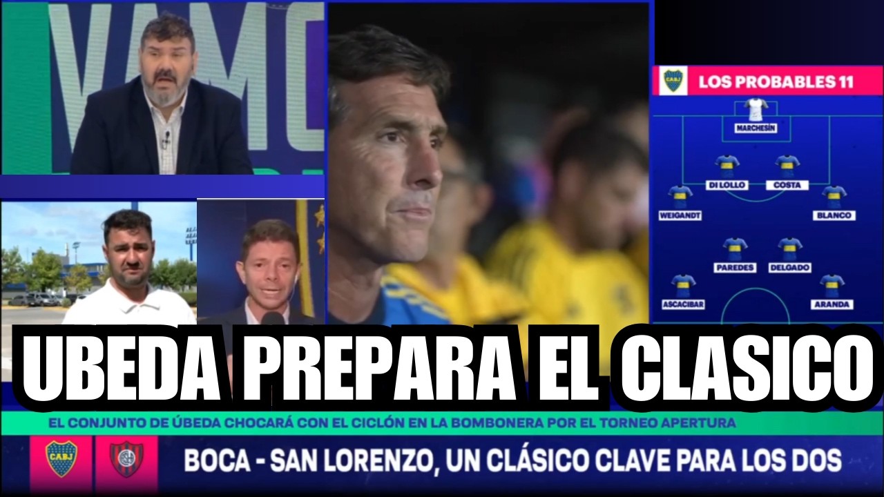 BOCA PIENSA en el CLASICO del MIERCOLES con SAN LORENZO - HAY REFUERZO PARA LA COPA LIBERTADORES